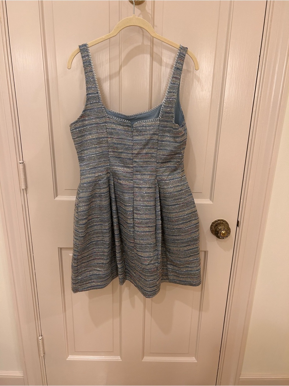 NWT Maeve By Anthropologie Metallic Tweed Mini Dress - Picture 3 of 4